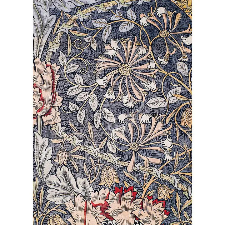 Iso kortti / taulu A5 William Morris Sininen