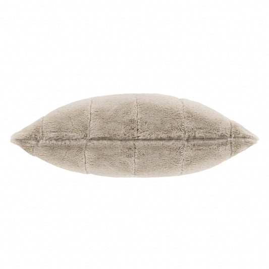 Tekoturkis tyynynpäällinen Oat - Vaalea beige 45 x 45 cm