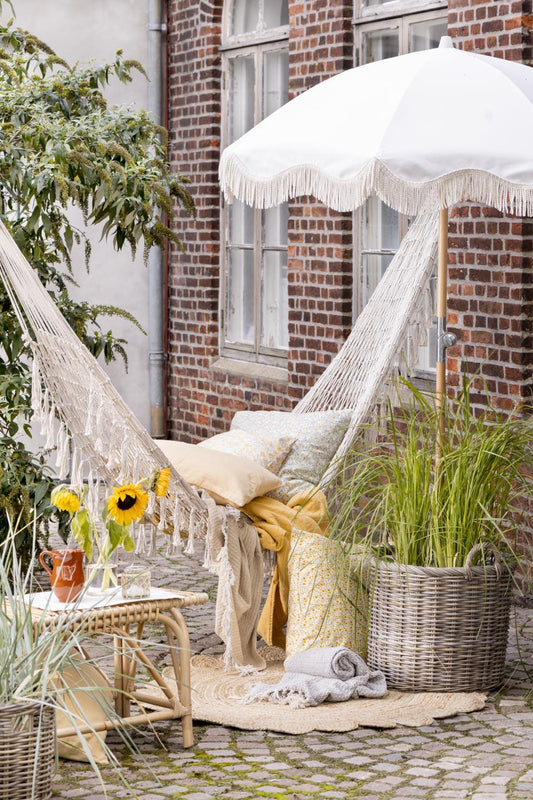 Torkkupeitto - Vintage quilt kivipesty 130 x 180 cm Keltainen - Lemon drop