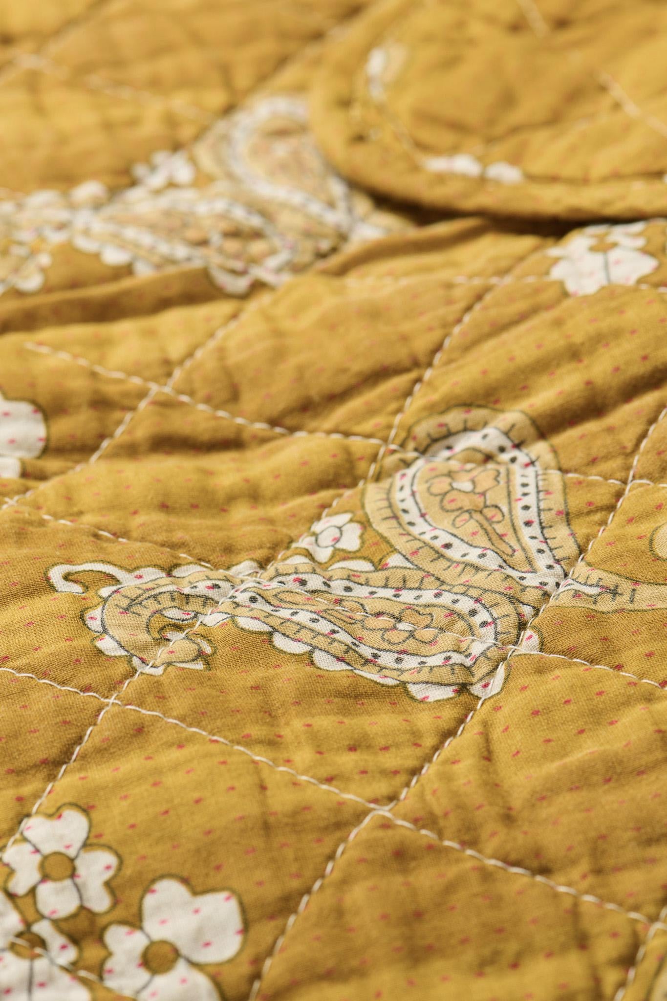 Puuvillatäkki Indian Sari Curry Paisley 130 x 180 cm