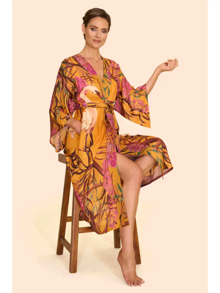 Kimono takki pitkä Oriental Crane
