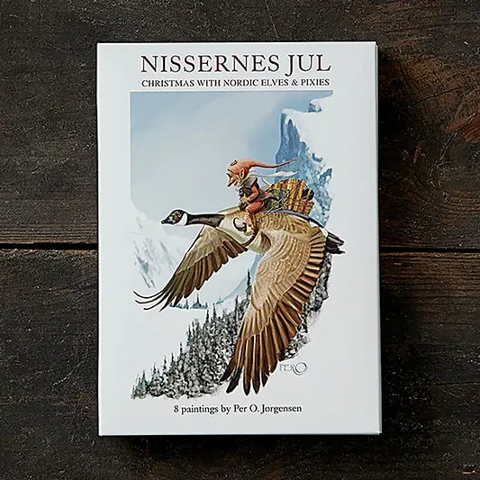 Postikortit Tontut ja eläimet - Christmas with nordic elves & pixies 8 kpl