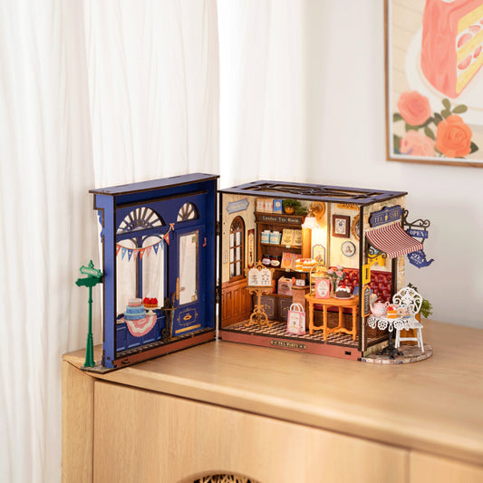 DIY miniatyyri Leisure Time Tea Room