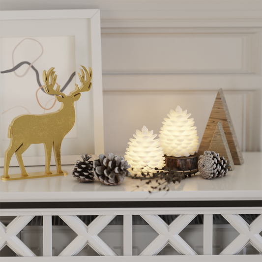 Käpy led valo 2 kpl setti 10 cm