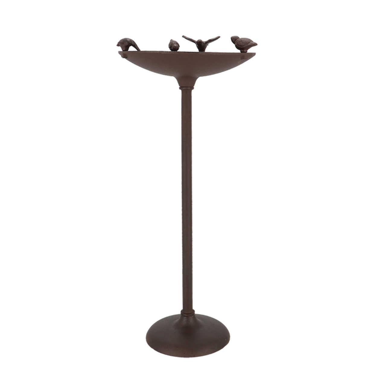 Lintujen juoma-allas jalallinen, 4 lintua kork. 60 cm