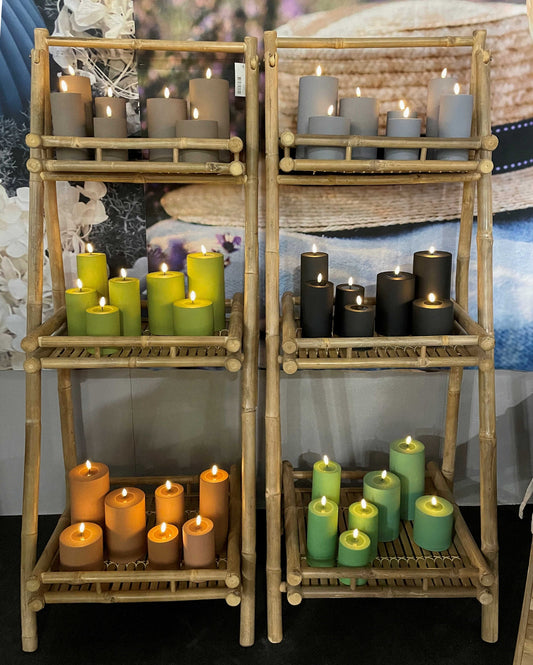 Led-kynttilä ulkokäyttöön Toffee (Caramel) halk. 7,5 cm