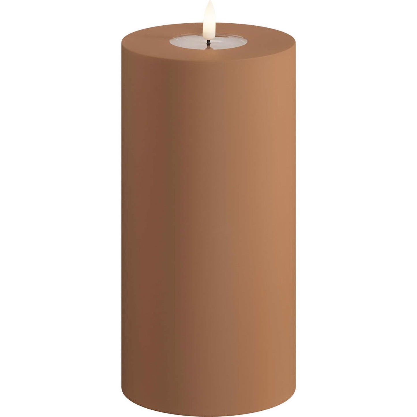 Led-kynttilä ulkokäyttöön Toffee (Caramel) halk. 10 cm