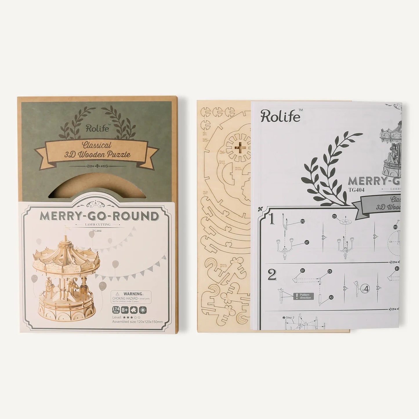 DIY miniatyyri Karuselli - Merry Go Round