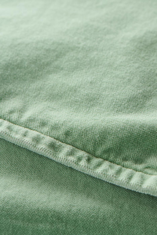 Samettityynynpäällinen Vintage – kuluneen näköinen Vaaleanvihreä - Pistachio 50 x 50 cm