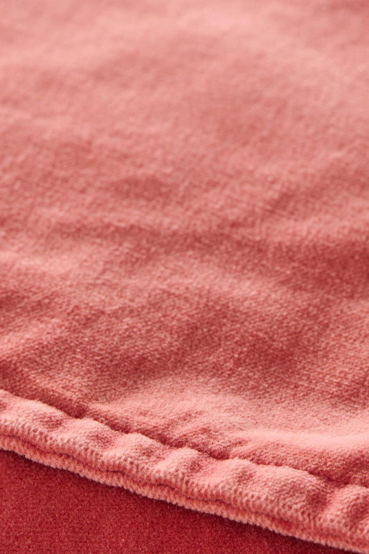 Samettityynynpäällinen Vintage – kuluneen näköinen Meloninpunainen - Melon 50 x 50 cm