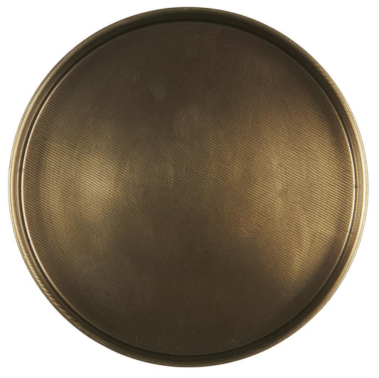 Metallitarjotin antiikkimessinki halkaisija 13 cm