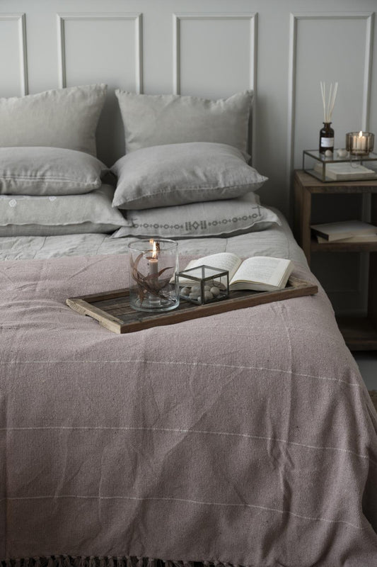 Pellavatyynynpäällinen Pellavabeige - Linen 50 x 50 cm