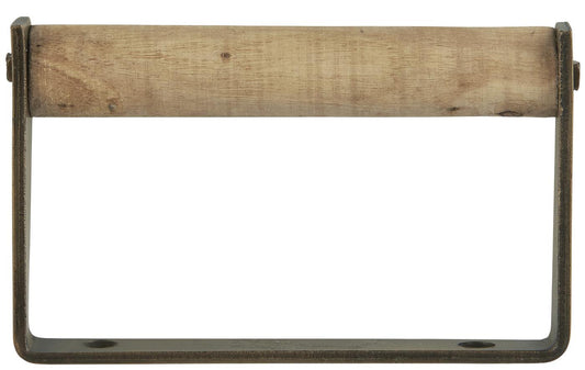 WC-paperiteline seinälle puinen / messinki