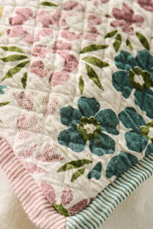 Tyynynpäällinen Vigga Violetit kukat musliinikangas 50 x 50 cm