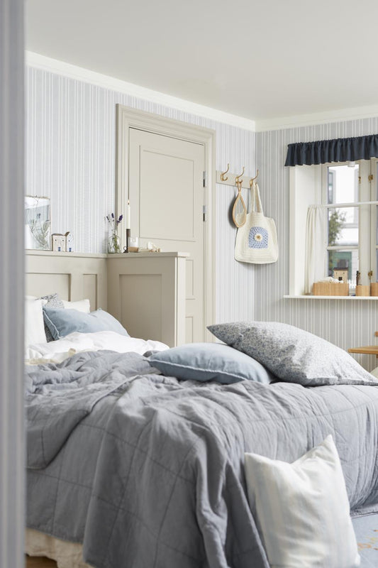 Päiväpeitto - Vintage quilt kivipesty 240 x 240 cm Vaalea beige - Linen