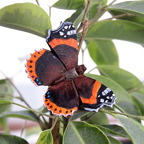 Puinen magneetti Amiraaliperhonen - Red Admiral Butterfly