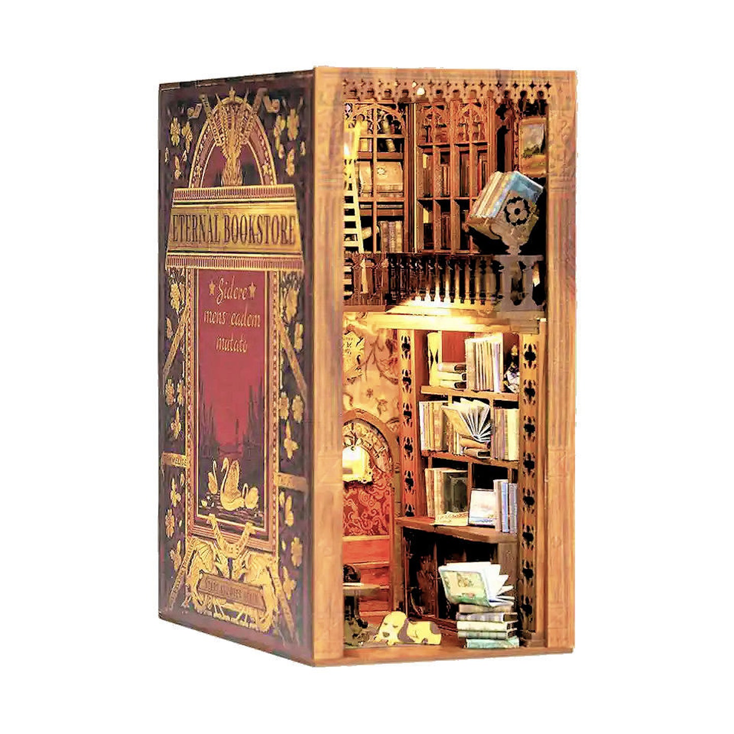 DIY Minimaailma kirjahyllyyn - Eternal Bookstore Book Nook (sis. pölysuojan)