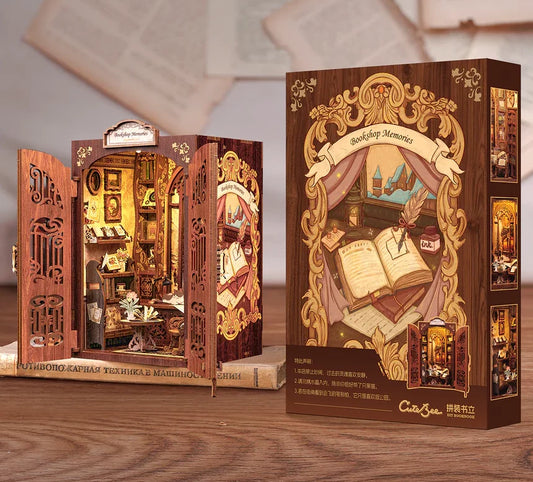 DIY Minimaailma kirjahyllyyn – Bookshop Memories Book Nook (sis. pölysuojan)
