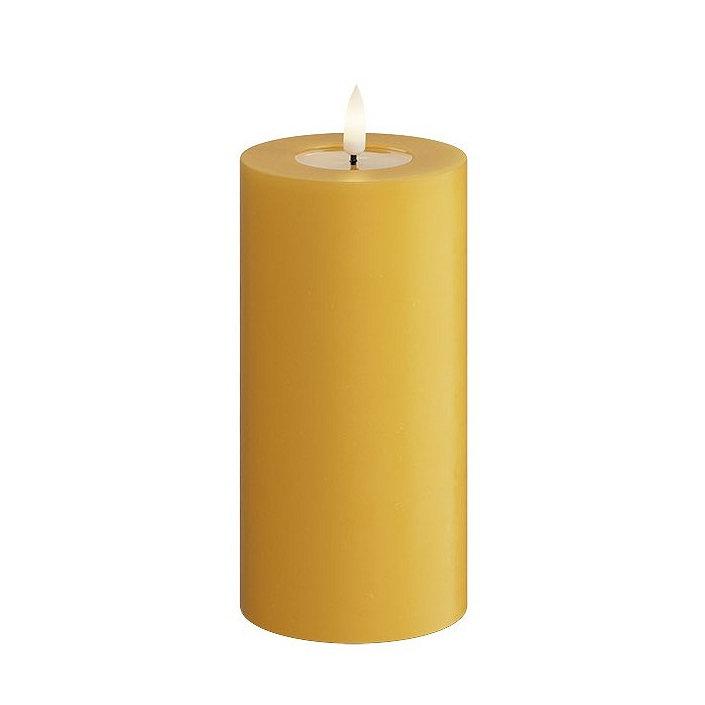 Led-kynttilä Murrettu keltainen (Curry) halk. 7,5 cm