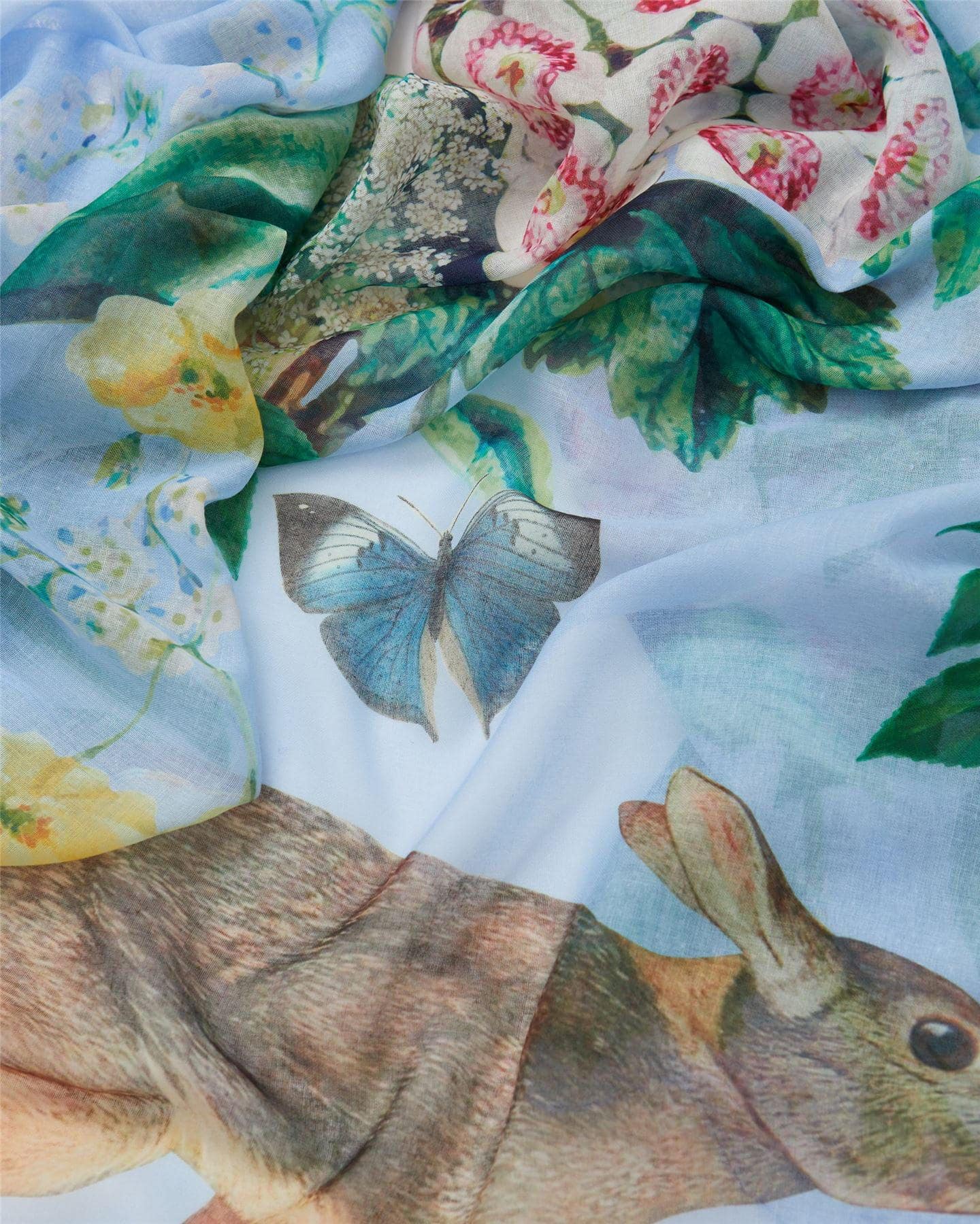 Huivi Pupu ja perhonen 100x180 cm