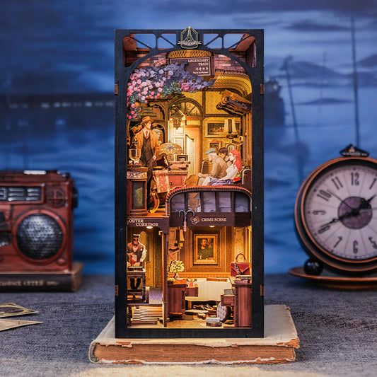 DIY Minimaailma kirjahyllyyn – Train Mystery Book Nook (sis. pölysuojan)