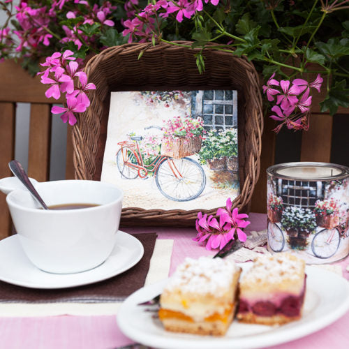 Servetti Flower bike 33 x 33 cm