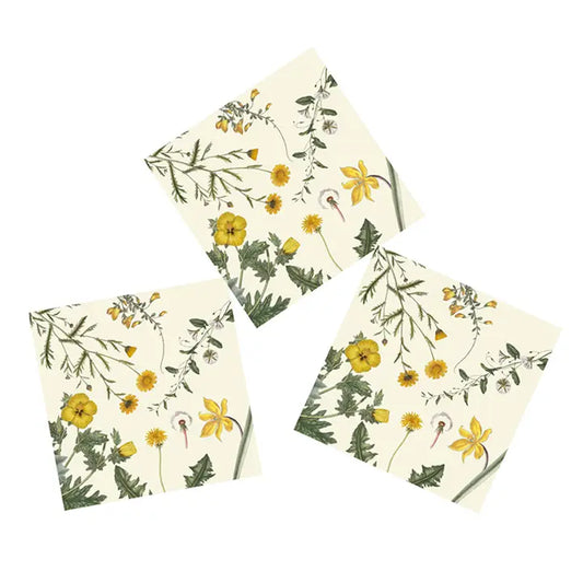 Servetti Keltaiset kukat - Flora Danica 33 x 33 cm