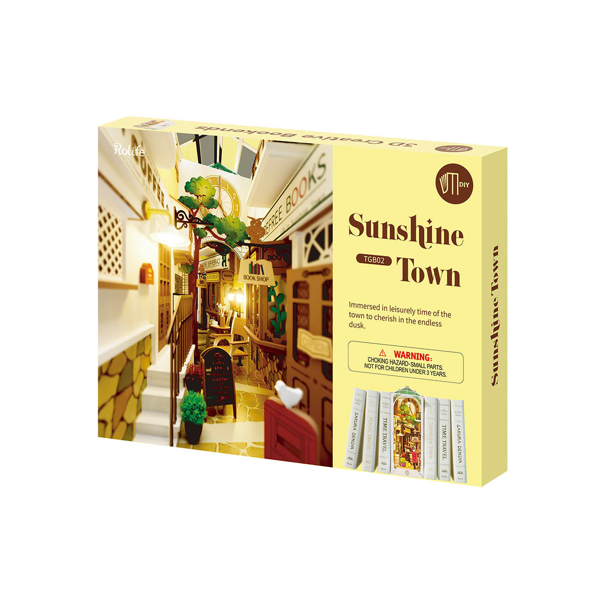 DIY Minimaailma kirjahyllyyn - Sunshine Town Book Nook