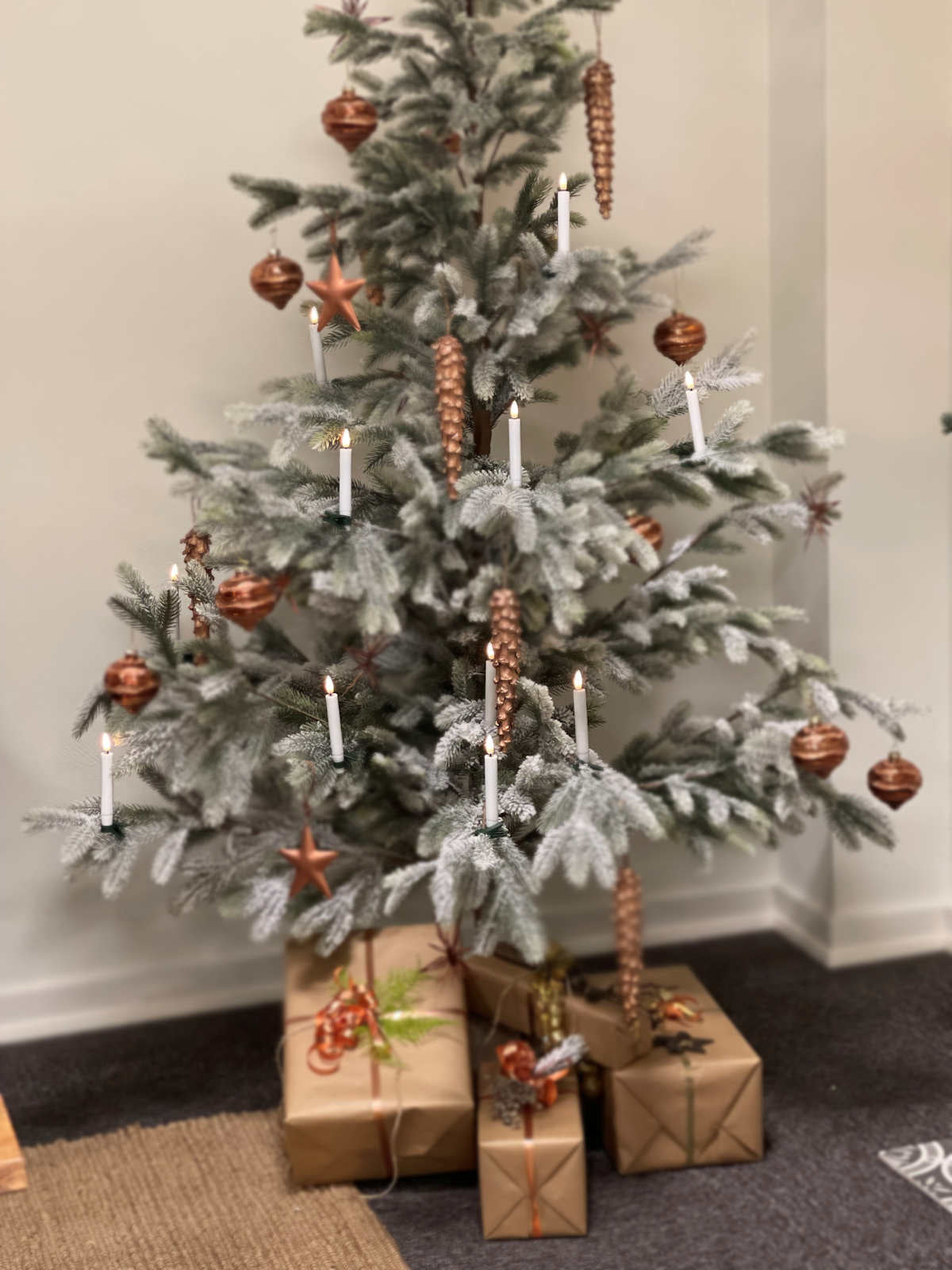 Led joulukuusenkynttilät Valkoinen 6 kpl