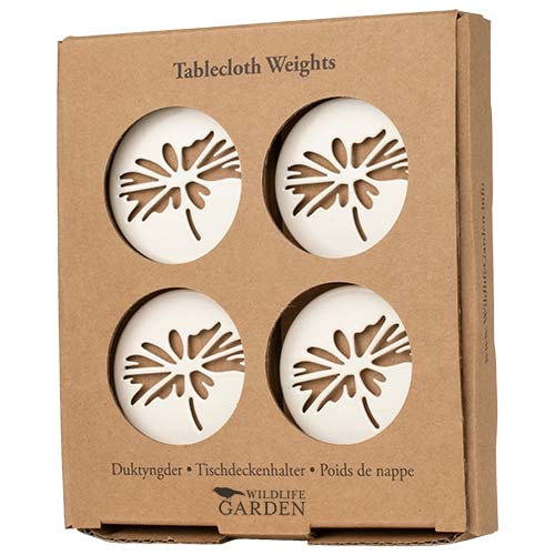 Pöytäliinapainot magneetilla Valkoinen