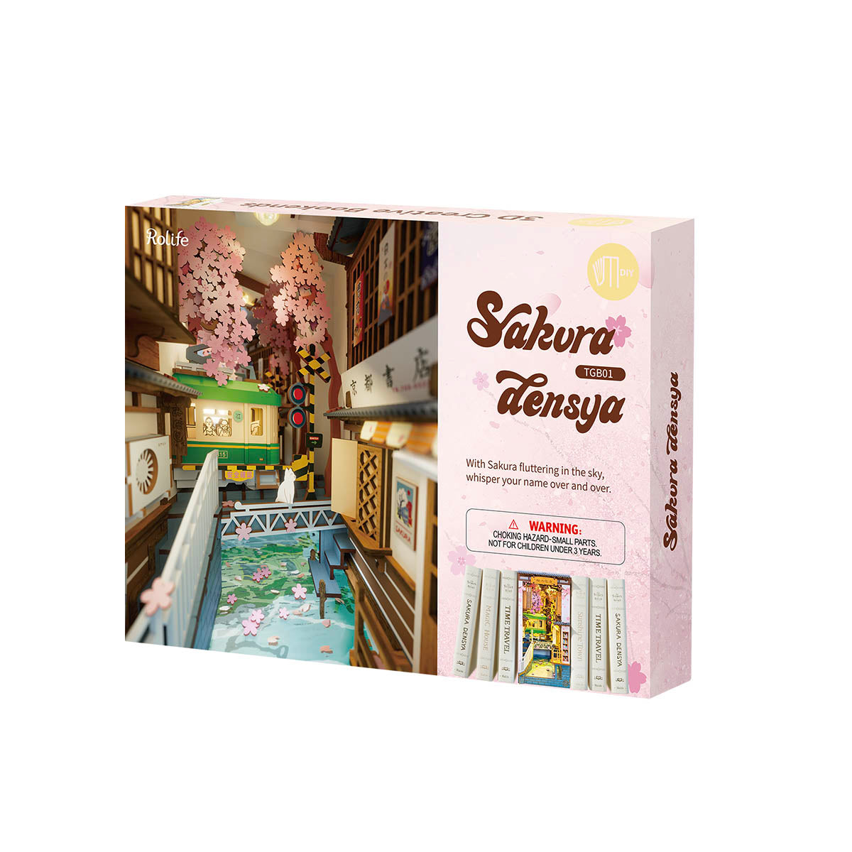 DIY Minimaailma kirjahyllyyn - Sakura Densya Book Nook
