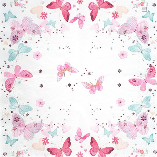 Servetti Lovely butterflies 25 x 25 cm