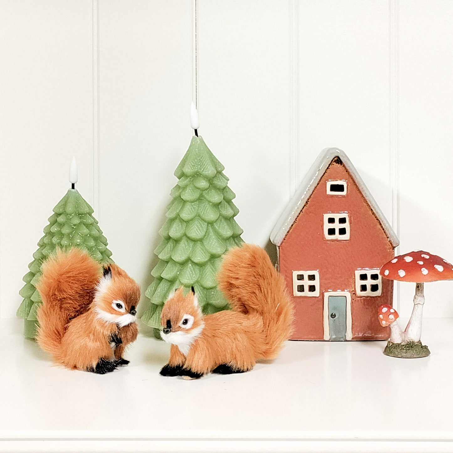 Led kynttilä joulukuusi Vihreä 11 cm