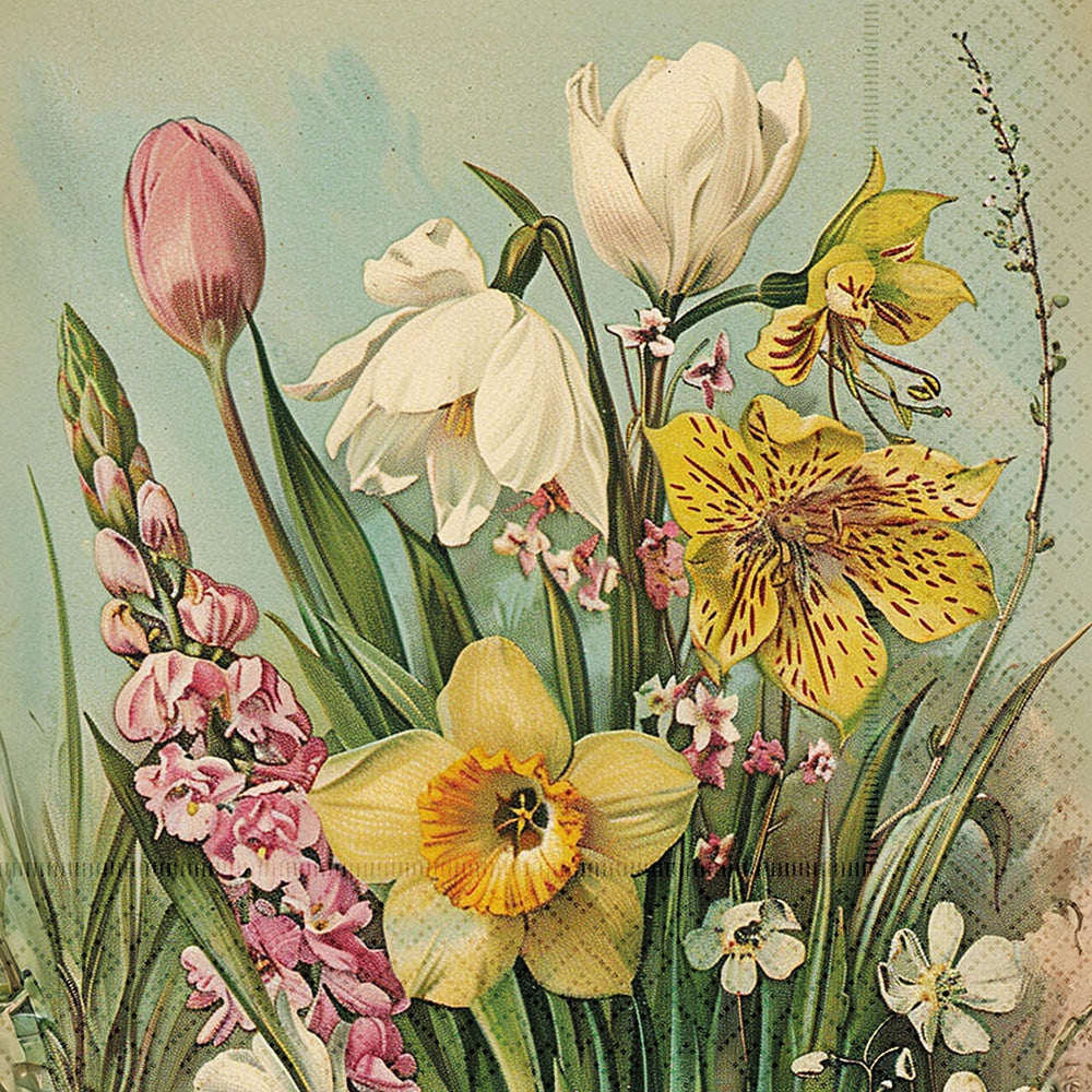 Servetti Kevätkukat 33 x 33 cm