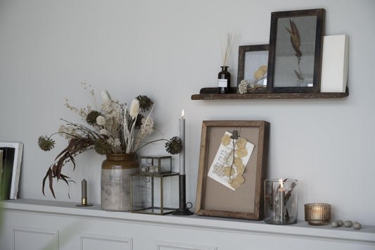 Tauluhylly Ruskea kierrätetty puu lev. 60 cm