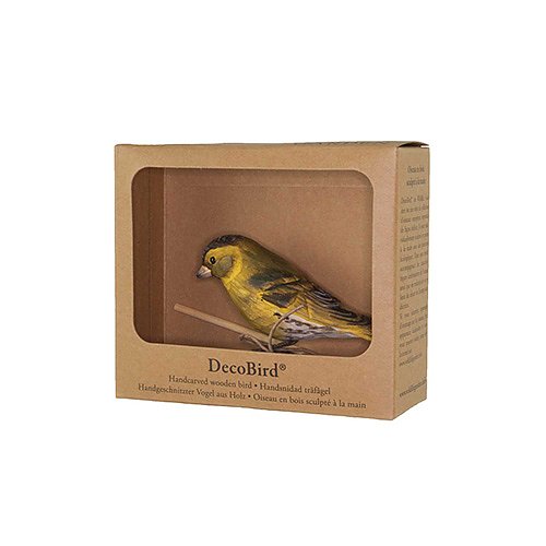 DecoBird koristelintu Vihervarpunen - Siskin