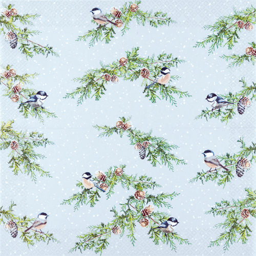 Servetti Talvilinnut - Bids on Branches 33 x 33 cm