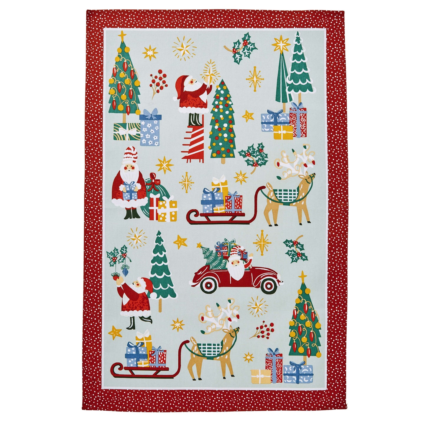 Keittiöpyyhe Joulupukin joulupuuhat - Tis Season