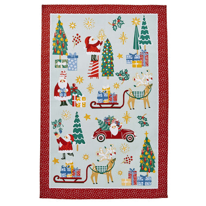Keittiöpyyhe Joulupukin joulupuuhat - Tis Season