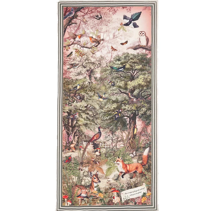 Huivi Woodland Tales 90 x 180 cm