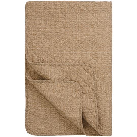 Puuvillatäkki Beige kukkakuvio - Indian Sari 130 x 180 cm