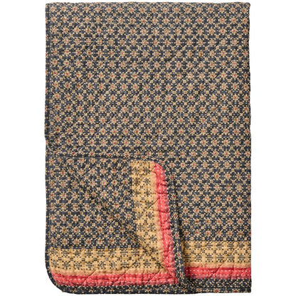 Puuvillatäkki Indian Sari Tummansininen 130 x 180 cm