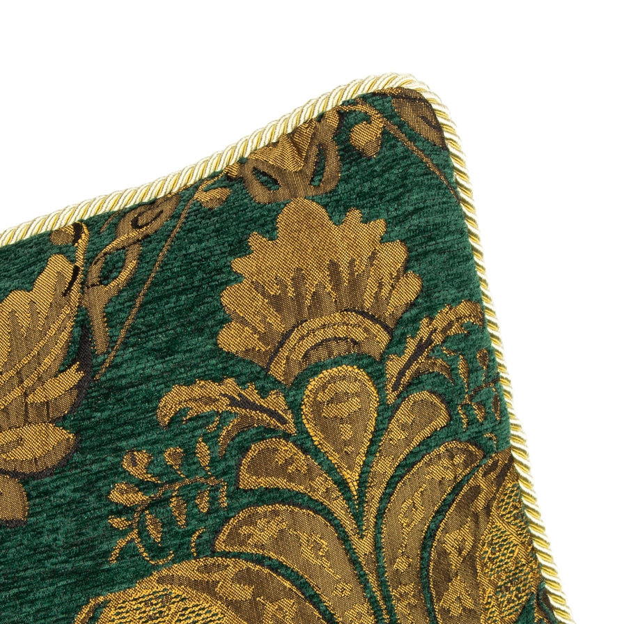 Tyynynpäällinen Jacquard chenille Emerald sinisenvihreä 45 x 45 cm
