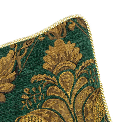 Tyynynpäällinen Jacquard chenille Emerald sinisenvihreä 45 x 45 cm