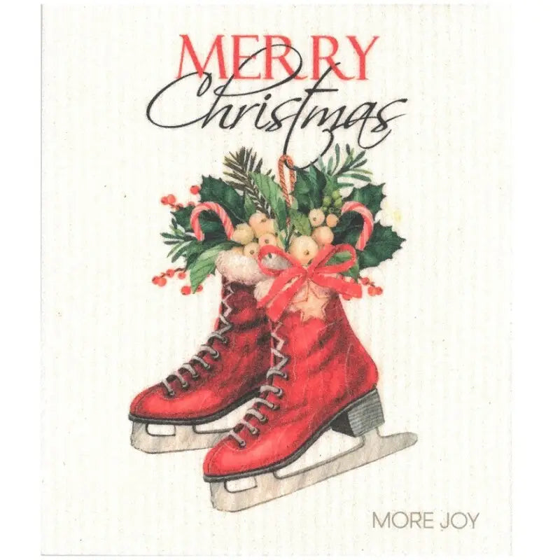 Tiskiliina Vintage Skates - Merry Christmas