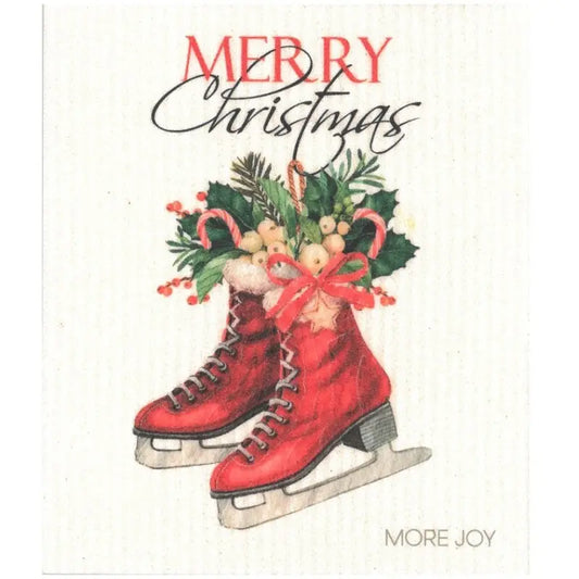 Tiskiliina Vintage Skates - Merry Christmas