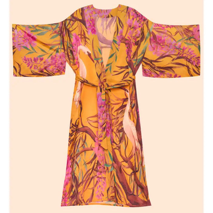 Kimono takki pitkä Oriental Crane