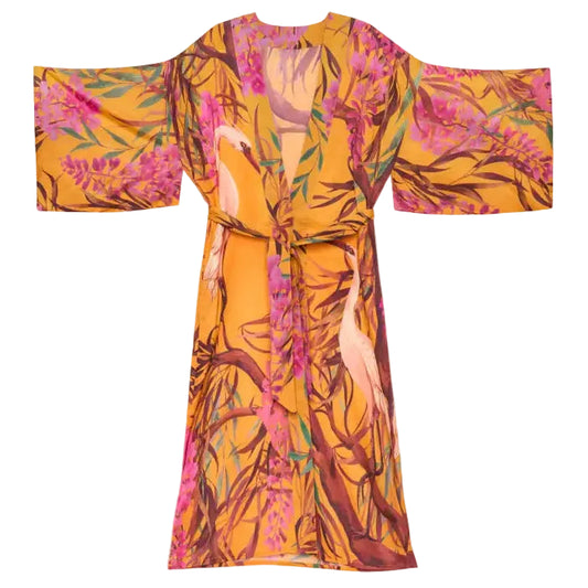 Kimono takki pitkä Oriental Crane