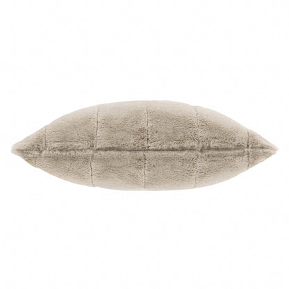 Tekoturkis tyynynpäällinen Oat  - Vaalea beige 45 x 45 cm