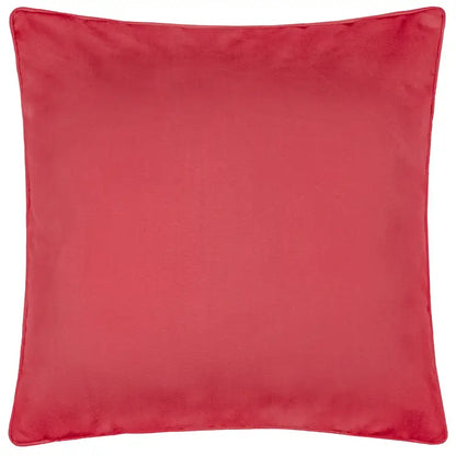 Tyynynpäällinen joka sopii ulkokäyttöön William Morris Strawberry Thief Coral/Leaf Green 50 x 50 cm